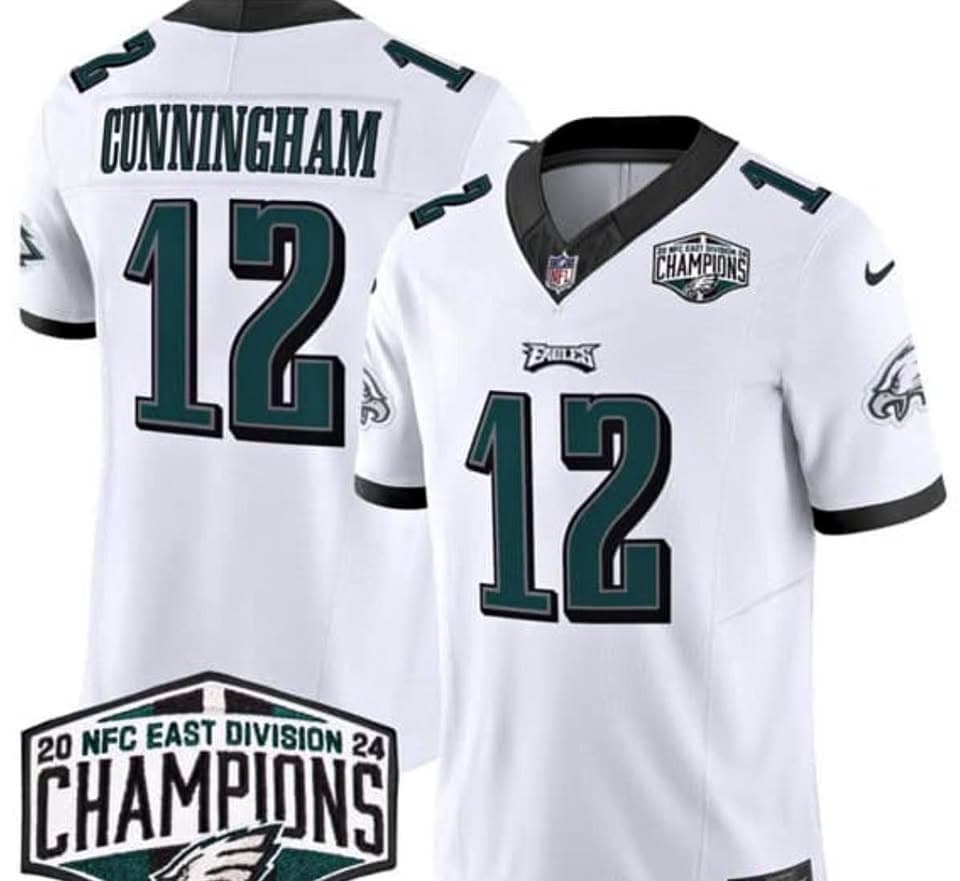 Randall Cunningham White 2024 NFC East Vapor Untouchable Stitched Jersey Size S